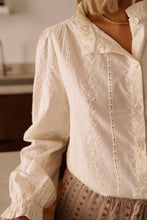 Load image into Gallery viewer, InApril 1986 embroidered cotton shirt
