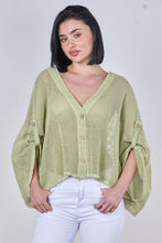 Load image into Gallery viewer, Sugarbabe stonewashed mesh cardigan
