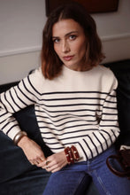 Load image into Gallery viewer, InApril 1986 breton stripe button jumper
