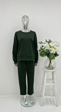 Load image into Gallery viewer, Plain round neck tracksuit
