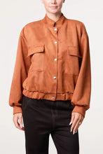Load image into Gallery viewer, Suedette pocket jacket
