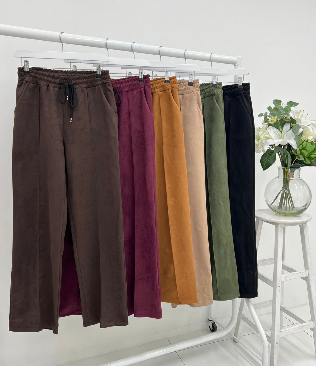 Suedette trousers