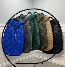 Load image into Gallery viewer, Quilted puffer zip waistcoat
