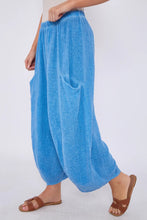 Load image into Gallery viewer, Stonewashed linen blend cotton trouser
