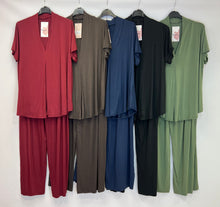 Load image into Gallery viewer, Jersey v-neck co-ord loungewear
