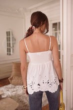 Load image into Gallery viewer, InApril 1986 cotton embroidered strap top
