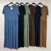 Load image into Gallery viewer, Jersey round neck dress
