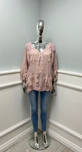 Load image into Gallery viewer, Stonewashed embroidered top
