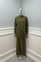 Load image into Gallery viewer, Voyelles soft knit high neck loungewear
