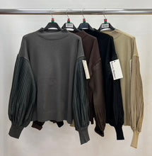 Load image into Gallery viewer, Pleated sleeve jumper
