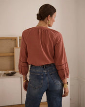 Load image into Gallery viewer, InApril 1986 crochet detail shirt
