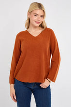 Load image into Gallery viewer, Soft knit v-neck jumper
