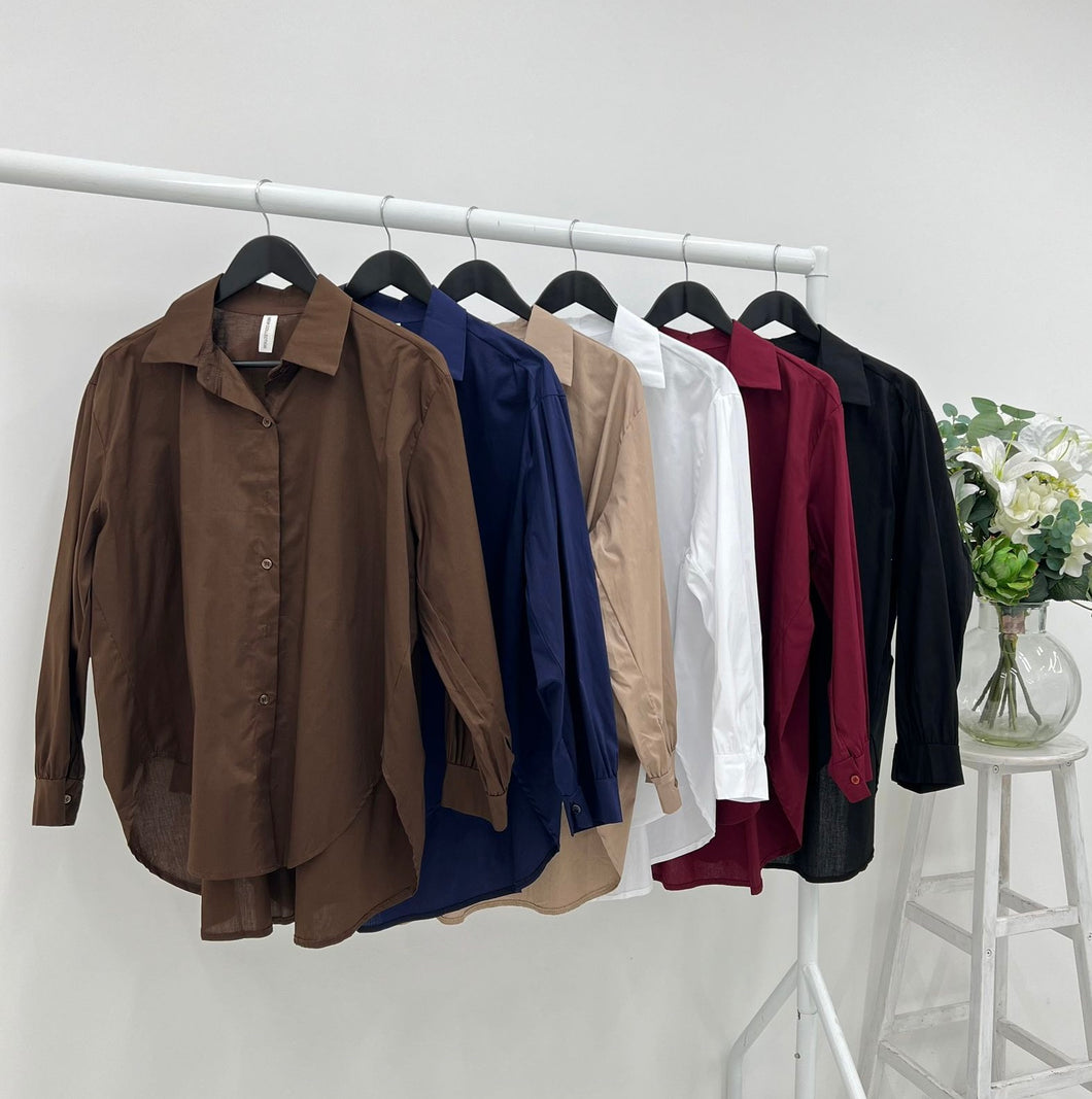 Plain cotton shirt