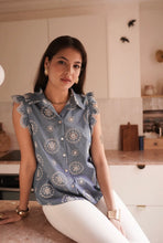 Load image into Gallery viewer, InApril 1986 denim embroidered shirt
