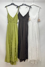 Load image into Gallery viewer, Cotton strap maxi dress
