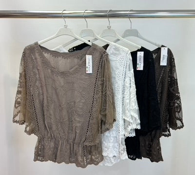 Cotton embroidered top
