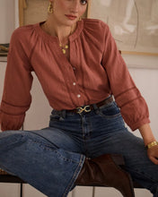 Load image into Gallery viewer, InApril 1986 crochet detail shirt

