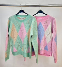 Load image into Gallery viewer, InApril1986 argyle knit jumper

