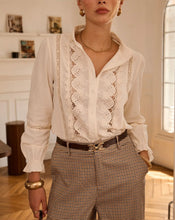 Load image into Gallery viewer, InApril 1986 cotton broderie anglaise shirt
