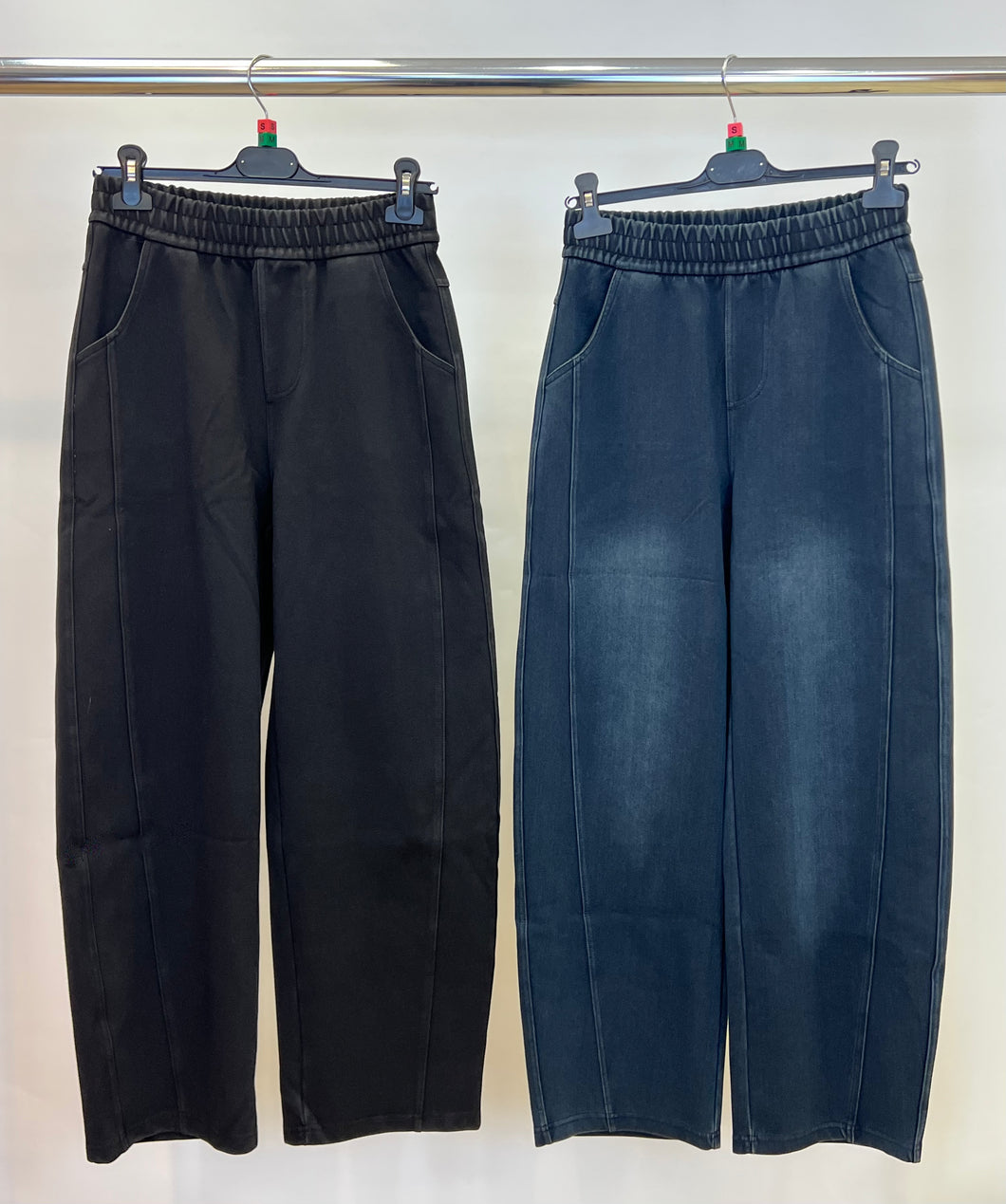 Yu & Me denim look joggers