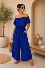 Load image into Gallery viewer, Plain bardot jumpsuit
