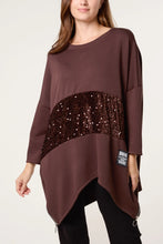 Load image into Gallery viewer, Sequin panel sweatshirt
