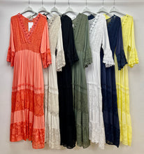 Load image into Gallery viewer, Lace crochet maxi dress
