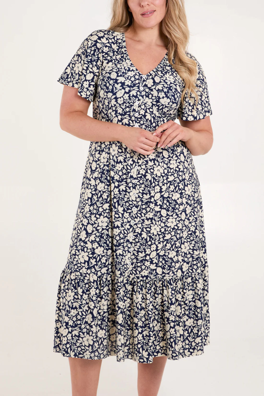 Flower print dress