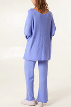 Load image into Gallery viewer, Soft knit v-neck loungewear
