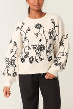 Load image into Gallery viewer, Flower embroidered jumper
