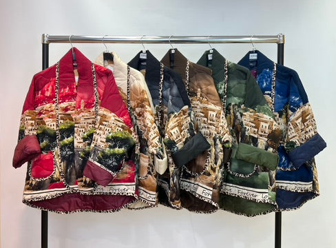 Landscape quilted jacket