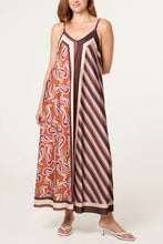 Load image into Gallery viewer, Satin paisley strap dress
