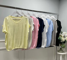 Load image into Gallery viewer, Satin v-neck top
