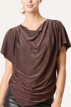 Load image into Gallery viewer, Lurex rouched top
