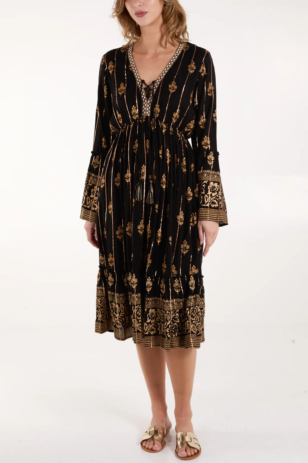 Ethnic print dress