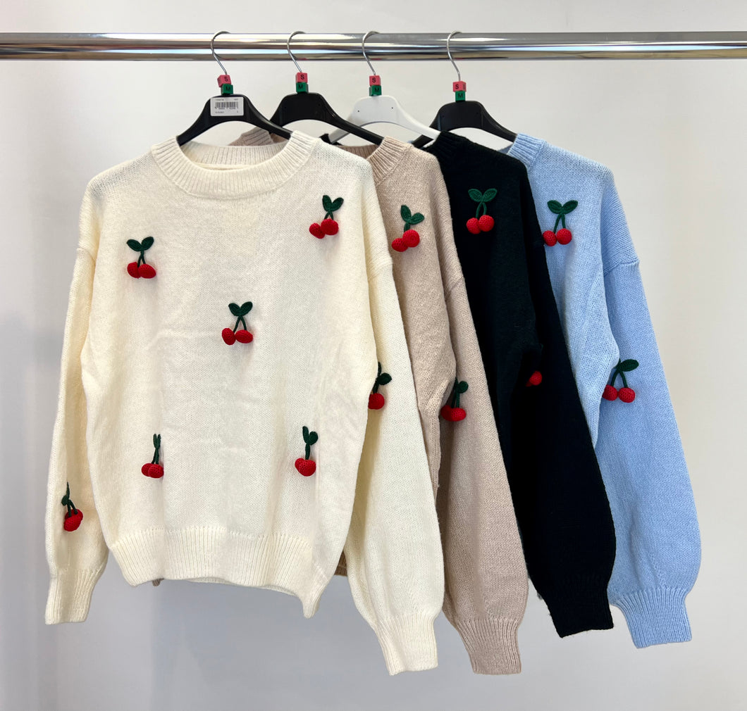 Cherry crochet jumper