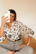 Load image into Gallery viewer, InApril 1986 flower embroidered shirt
