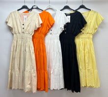 Load image into Gallery viewer, Broderie anglaise tiered dress
