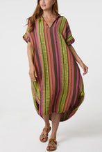Load image into Gallery viewer, Aztec cheesecloth cotton dress
