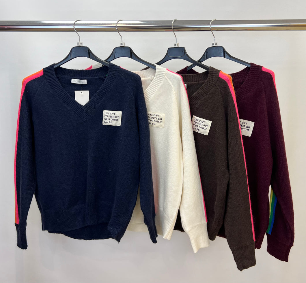 Multicolour stripe jumper