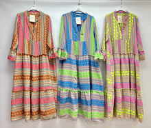 Load image into Gallery viewer, Aztec cotton maxi dress
