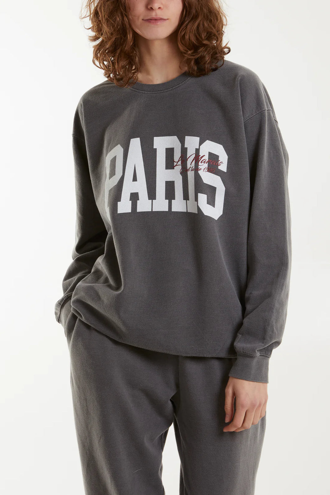 Paris stonewashed sweatshirt