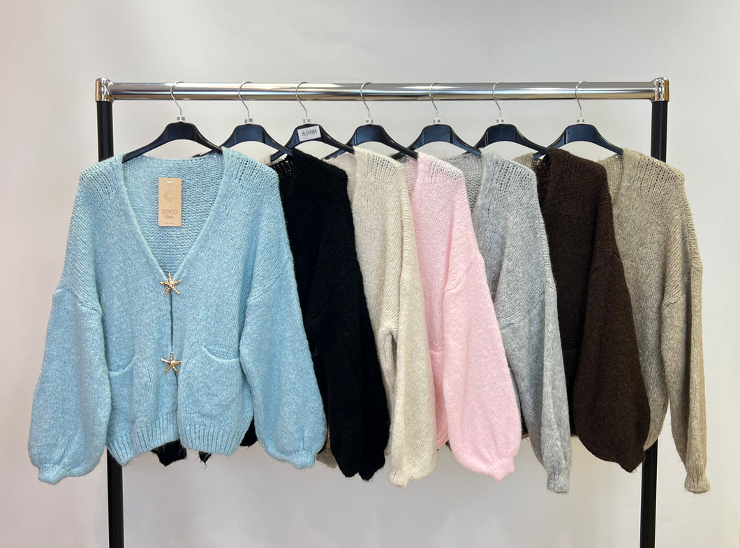 Starfish button cardigan