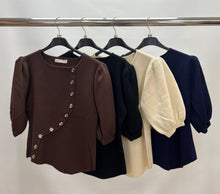 Load image into Gallery viewer, MC Lorene asymmetric button top
