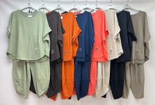 Load image into Gallery viewer, Cotton short sleeve tracksuit
