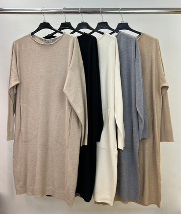 Soft knit jumper dress