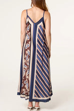 Load image into Gallery viewer, Satin paisley strap dress
