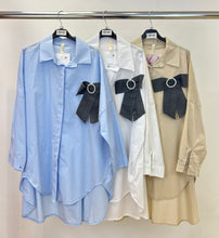 Load image into Gallery viewer, Bow cotton shirt
