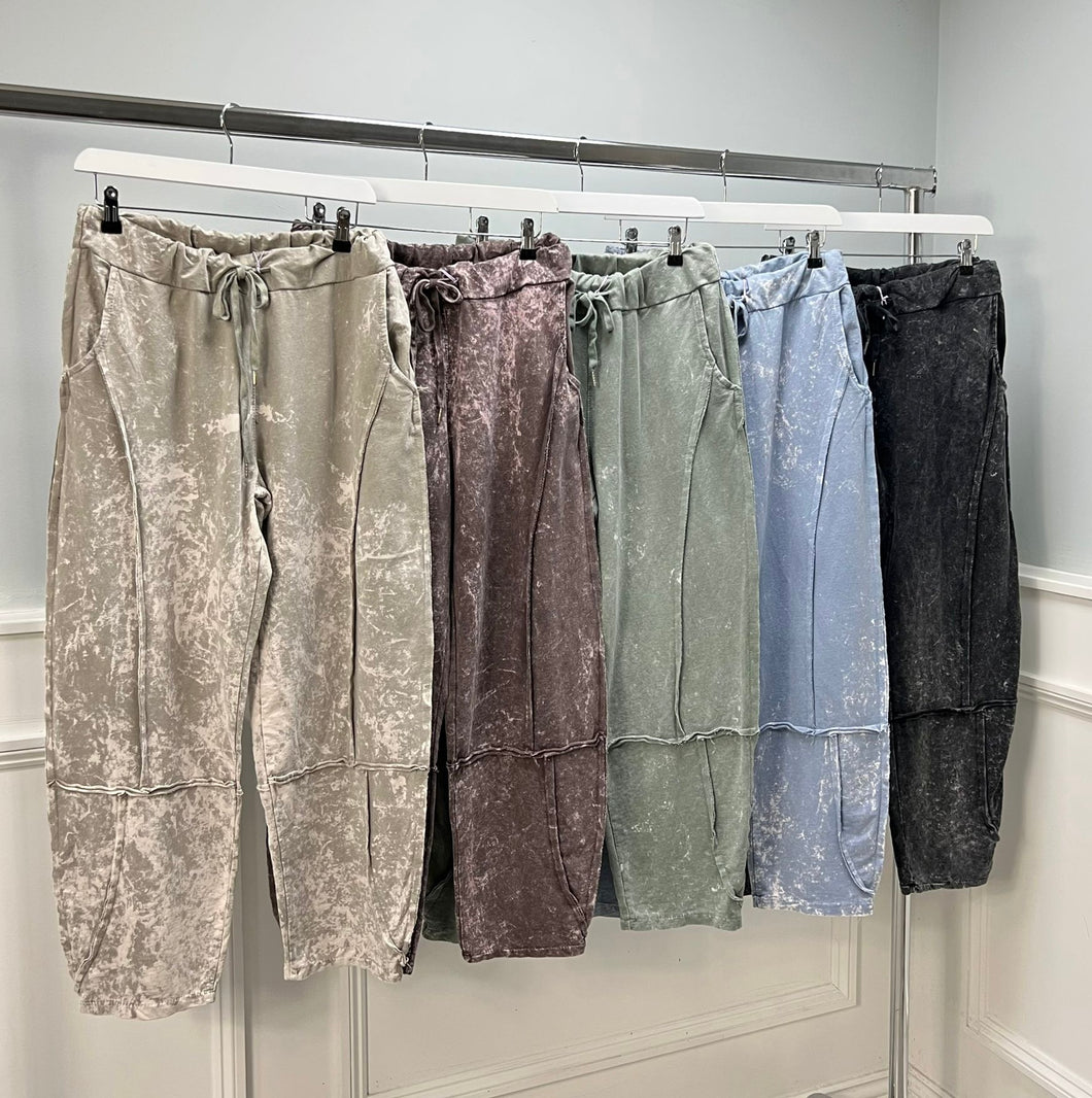 Tie dye cotton jogger
