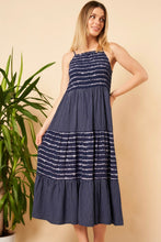 Load image into Gallery viewer, Shirred stripe dress
